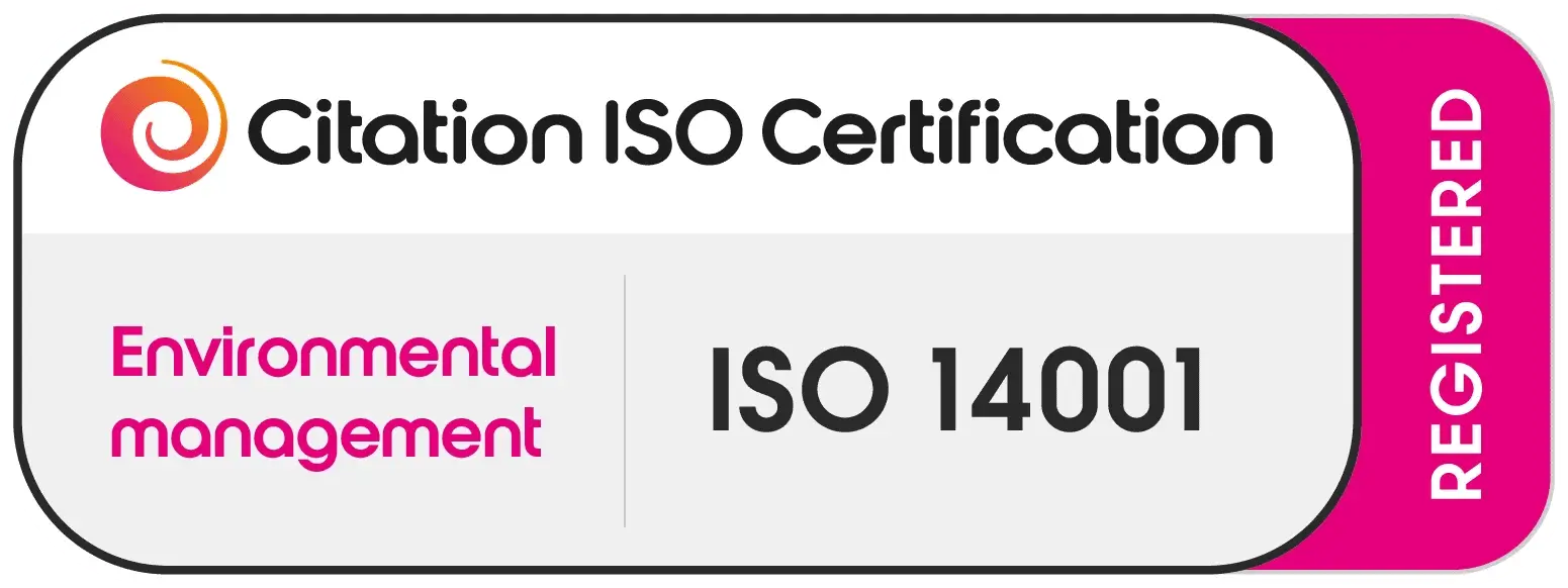 ISO 14001 Environmental Management certified
