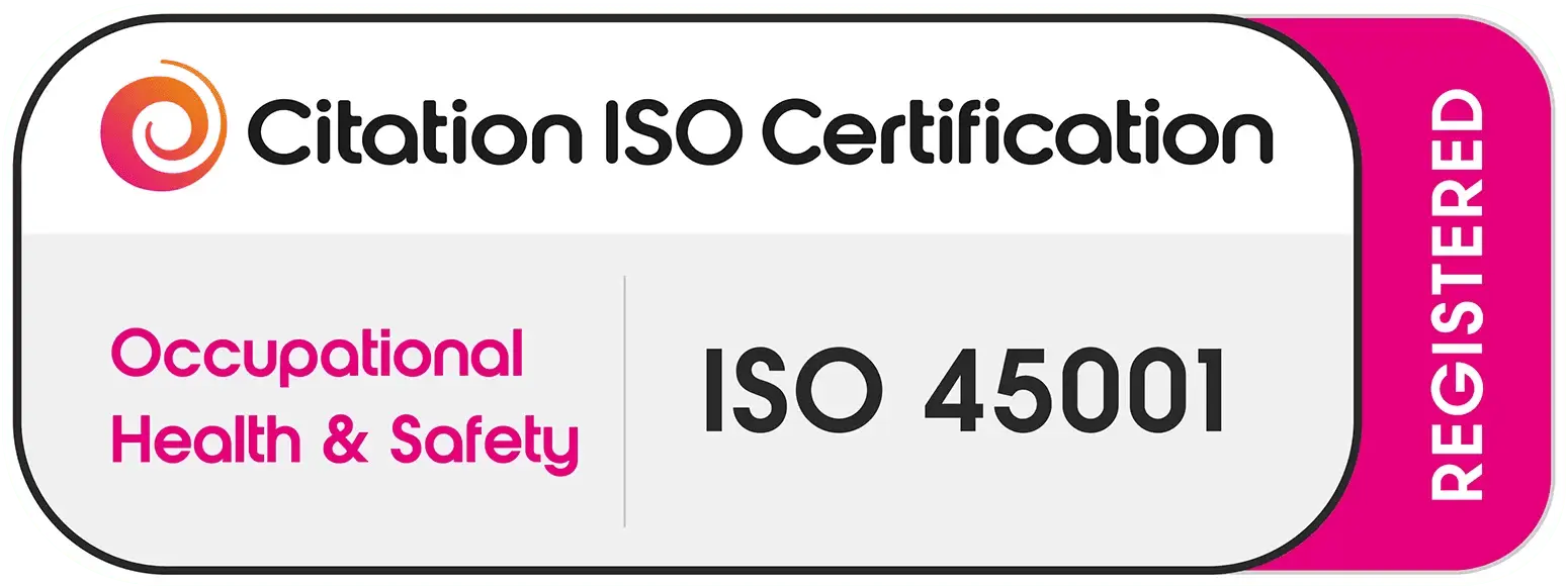 ISO 45001 Occupational Health and Safety certified
