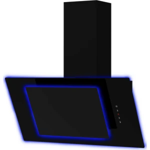 CATA 300 UBAHALO7 Angled Glass Cooker Hood, 70cm, Blue Halo LED