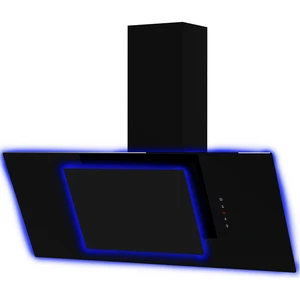 CATA 300 UBAHALO9 Angled Glass Cooker Hood, 90cm, Blue Halo LED