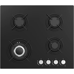 CATA 100 UBGHJ607, 60cm 4 Burner Gas on Glass Hob Black