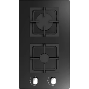 CATA 300 UBGOG302BK, 30cm 2 Burner Black Gas on Glass Hob