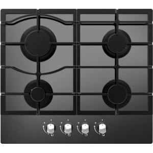 CATA 300 UBGOG601BK, 60cm 4 Burner Gas on Glass Hob Black