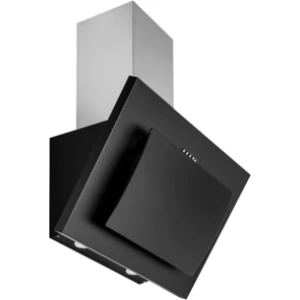 CATA 100 UBLCHH60 Angled Glass Cooker Hood, 60cm, Black