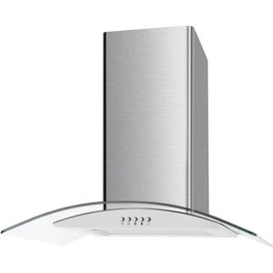 CATA 100 UBSCG60SS Curved Glass Cooker Hood, 60cm, Stainless Steel