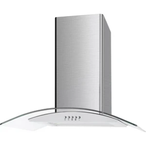 CATA 100 UBSCG70SS Curved Glass Cooker Hood, 70cm, Stainless Steel