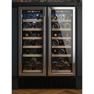 CATA 300 UBSSWC60DD Wine Cooler, 60cm Dual Zone, Twin Door Stainless Steel