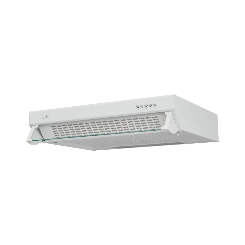 Cooke And Lewis Clvhw60A 60Cm White Visor Hood 1 Cooke And Lewis Clvhw60A 60Cm White Visor Hood