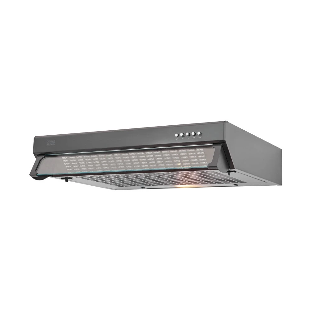 Cooke And Lewis Clvhb60A 60Cm Black Visor Hood 1 Cooke And Lewis Clvhb60A 60Cm Black Visor Hood