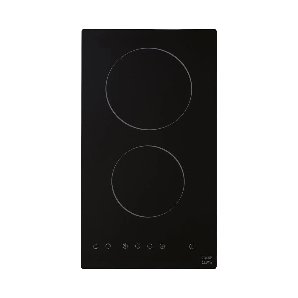Cooke And Lewis Clcer30A Ceramic Hob, 2 Zones 1 Cooke And Lewis Clcer30A Ceramic Hob, 2 Zones