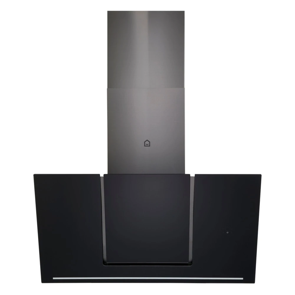 Goodhome Ghagml90 Angled Glass Cooker Hood, Bamia 90Cm, With Slide Lift 1 Goodhome Ghagml90 Angled Glass Cooker Hood, Bamia 90Cm, With Slide Lift