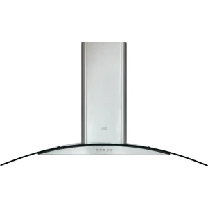 Cooke and Lewis CLCGS90 90cm Stainless Steel Curved Glass Hood