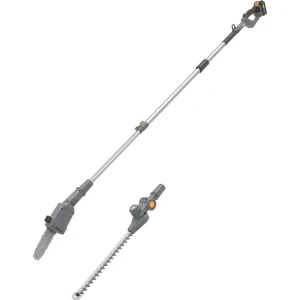 Titan TTT831HDC 2 IN 1 Pruner Pole Hedge Trimmer, 18V, 50/20cm