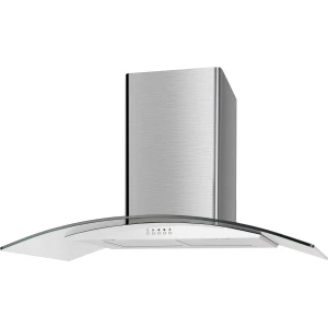 Viceroy WRCG90SS 90cm Stainless Steel Curved Glass Cooker Hood