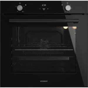 Viceroy WROV60BK.1 60cm Single LED MF STEAM, CLEAN Fan Oven, Black