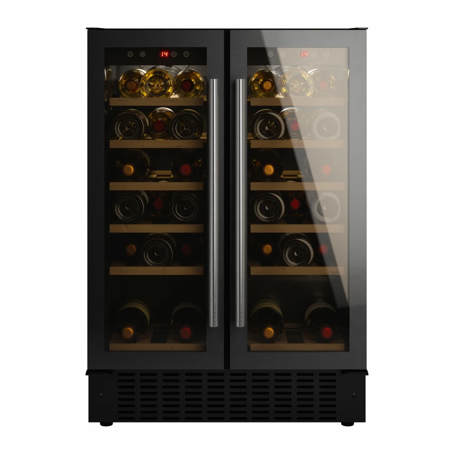 Viceroy Wrwc60Ddbked 60Cm Under Counter 2 Door Wine Cooler (Eco Design) 1 Viceroy Wrwc60Ddbked 60Cm Under Counter 2 Door Wine Cooler (Eco Design)