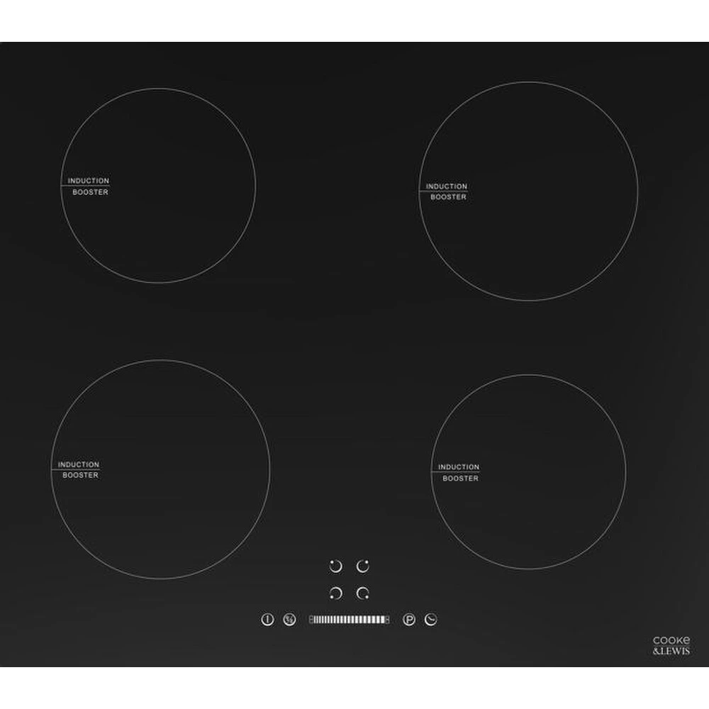 Cooke And Lewis Clind60Rfa Induction Hob, 4 Zone, With Rf 1 Cooke And Lewis Clind60Rfa Induction Hob, 4 Zone, With Rf