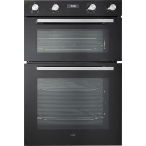Cooke & Lewis CLELDO105 Built-in Double oven - Mirrored black
